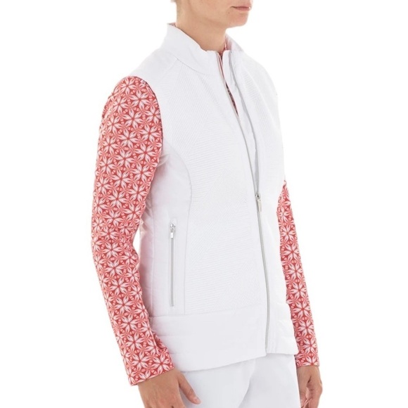 Nivo White Puffer Kelsey Vest Ribbed Quilted Women’s Size S Golf Outdoor - Picture 9 of 9
